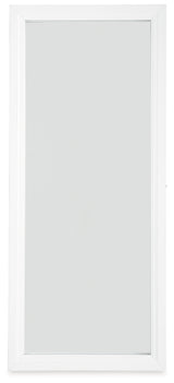 Evesen White Floor Standing Mirror/Storage (Mirror Only) from Ashley - Luna Furniture