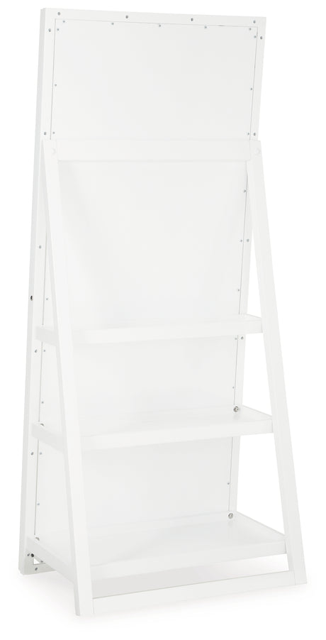 Evesen White Floor Standing Mirror/Storage (Mirror Only) from Ashley - Luna Furniture