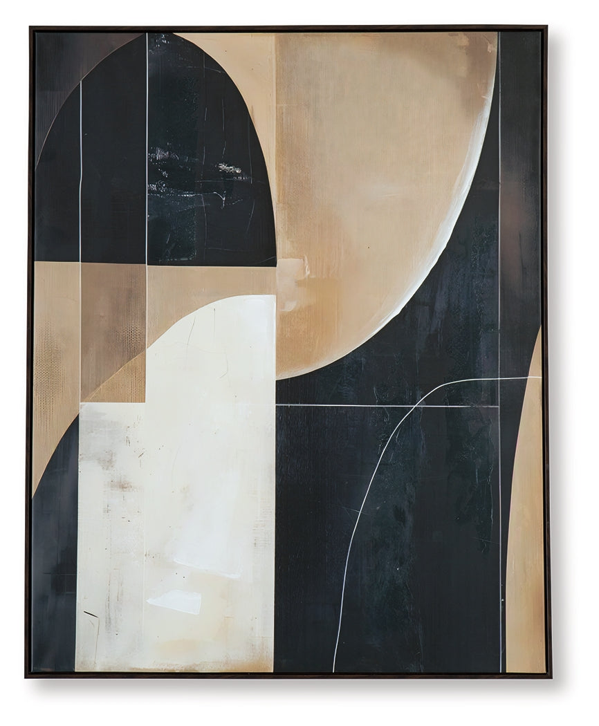 Ewanford Black/Brown/Tan Wall Art from Ashley - Luna Furniture