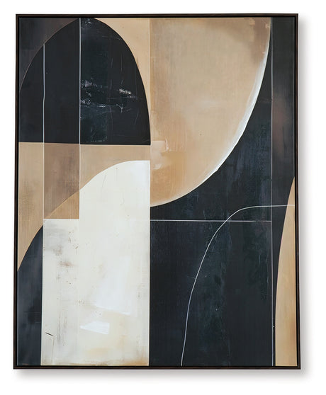 Ewanford Black/Brown/Tan Wall Art from Ashley - Luna Furniture