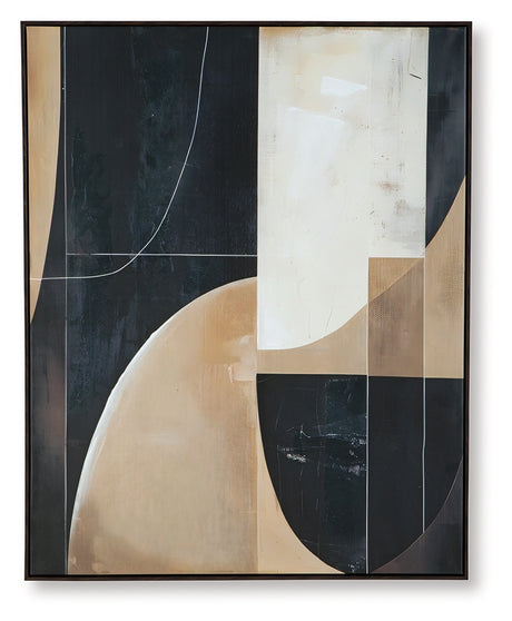 Ewanford Black/Brown/Tan Wall Art from Ashley - Luna Furniture