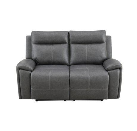 Gaston Gray Manual Reclining Loveseat from Steve Silver - Luna Furniture
