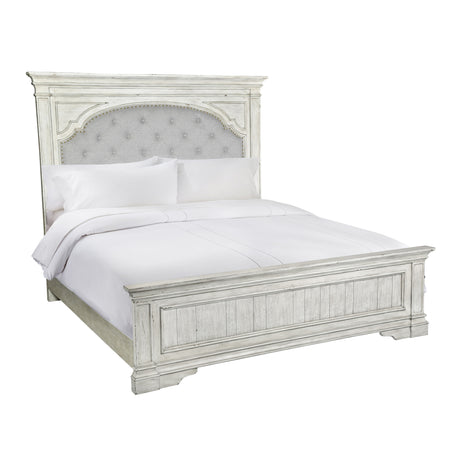 Highland Park Cathedral White Queen Bed from Steve Silver - Luna Furniture