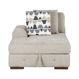 Raife Taupe 4-Piece Sectional with Right Chaise from Homelegance - Luna Furniture