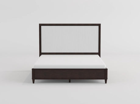 Niles White/Cherry Queen Panel Bed from Homelegance - Luna Furniture