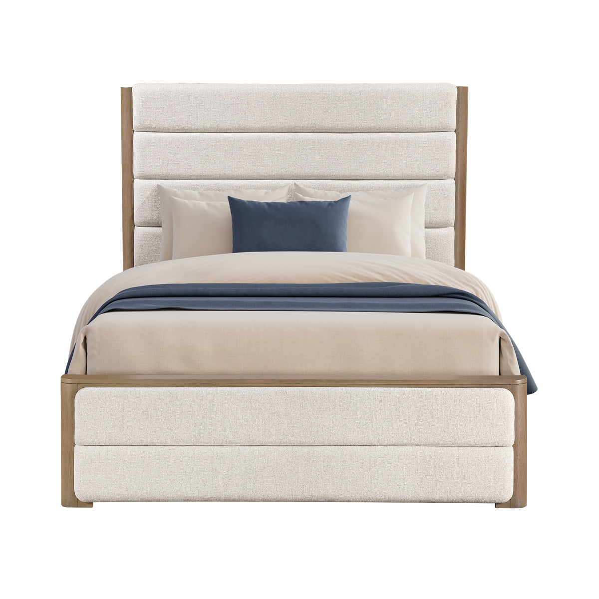 Theo Brown Queen Upholstered Bedroom Set from Steve Silver - Luna Furniture