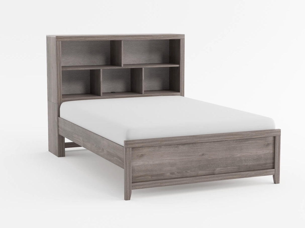 Woodrow Brownish Gray Queen Platform Bed