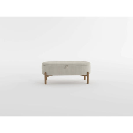 Mavis Taupe Lift-Top Storage Bench from Homelegance - Luna Furniture