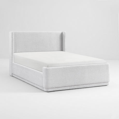 Carmel Light Gray Queen Platform Bed from Homelegance - Luna Furniture