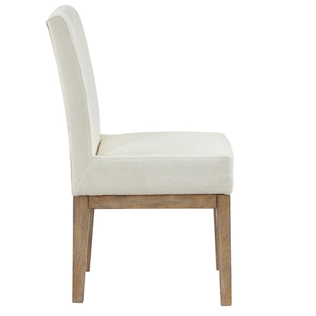 Aubrey Eggshell/Driftwood Parsons Chair, Set of 2 from Steve Silver - Luna Furniture
