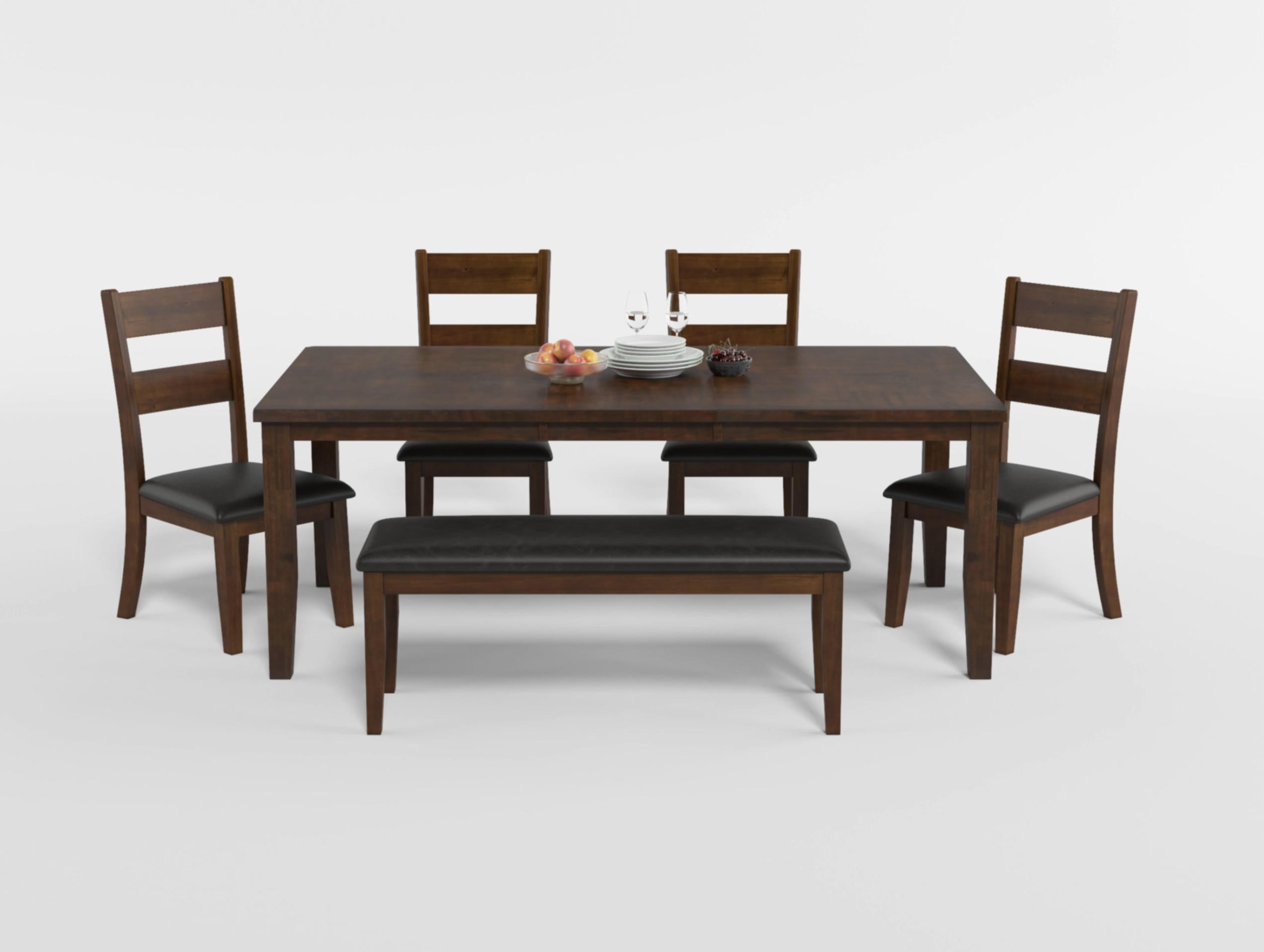 Mantello Cherry Bench - Luna Furniture