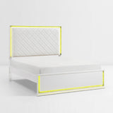 Lumin Pearl White Eastern King Bed from Homelegance - Luna Furniture