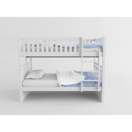Galen White Full/Full Bunk Bed from Homelegance - Luna Furniture