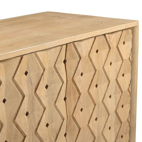 Abra 72" Four Door Sideboard in Light Mango from Home Trends & Design - Luna Furniture