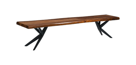 Austin Loft 90" Bench in Natural Sheesham from Home Trends & Design - Luna Furniture