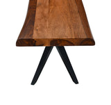 Austin Loft 90" Bench in Natural Sheesham from Home Trends & Design - Luna Furniture