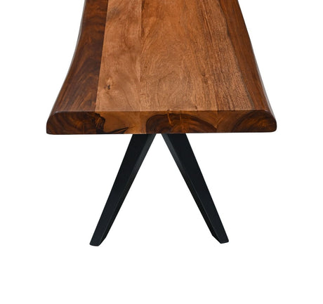 Austin Loft 90" Bench in Natural Sheesham from Home Trends & Design - Luna Furniture