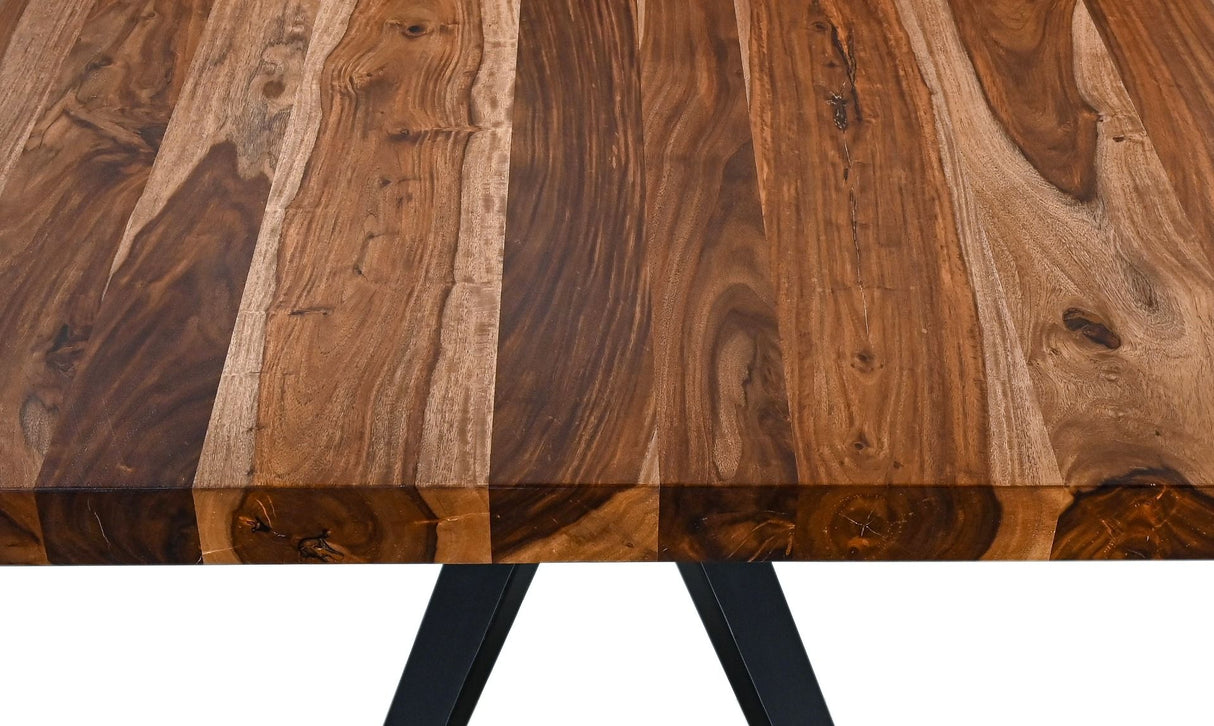 Austin Loft 94" Dining Table in Natural Sheesham from Home Trends & Design - Luna Furniture
