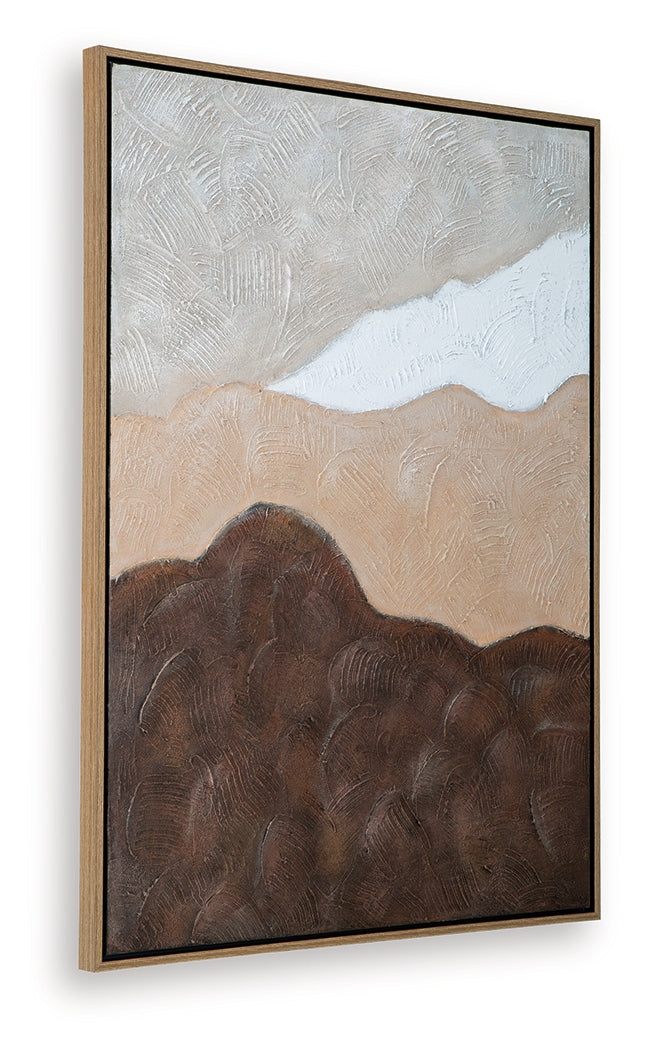 Fanthorne Tan/Brown/White Wall Art from Ashley Furniture - Luna Furniture