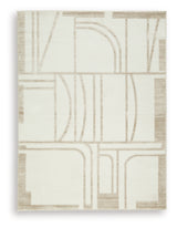 Farongrove Ivory/Beige Medium Rug from Ashley Furniture - Luna Furniture