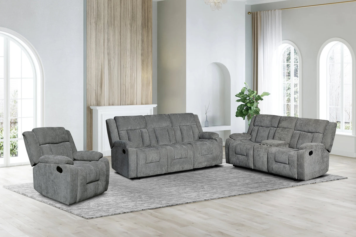 Farrah Gray 3-Piece Reclining Set from Happy Homes - Luna Furniture