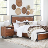 Aspen Queen Bed in Walnut from Home Trends & Design - Luna Furniture