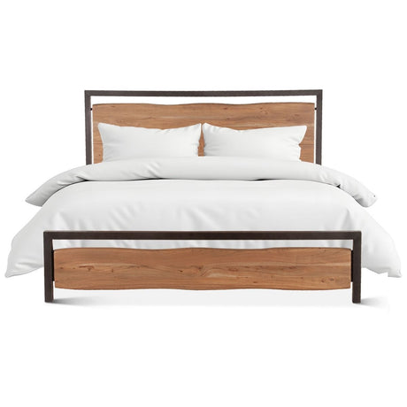 Aspen King Bed in Smoked Acacia from Home Trends & Design - Luna Furniture