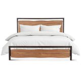 Aspen Queen Bed in Smoked Acacia from Home Trends & Design - Luna Furniture