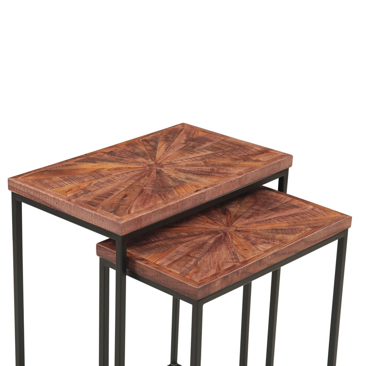 Aster 20" Nesting Side Tables in Sunburst Brownstone from Home Trends & Design - Luna Furniture
