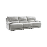 Olsen 3-Piece Dual-Power Zero-Gravity Modular Reclining Sofa, Silver from Steve Silver - Luna Furniture