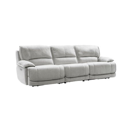 Olsen 3-Piece Dual-Power Zero-Gravity Modular Reclining Sofa, Silver from Steve Silver - Luna Furniture