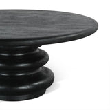 Bilboa 36" Coffee Table in Distressed Black from Home Trends & Design - Luna Furniture