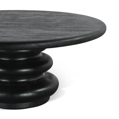 Bilboa 36" Coffee Table in Distressed Black from Home Trends & Design - Luna Furniture