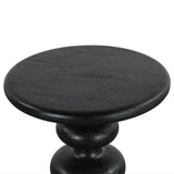 Biloba 18" Side Table in Distressed Black from Home Trends & Design - Luna Furniture
