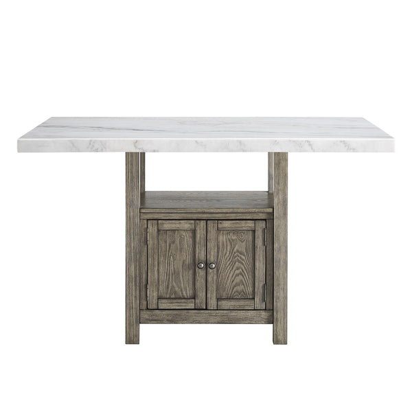 Grayson White Marble Counter Table