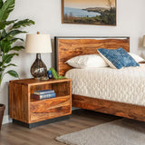 Brisbane 26" Nightstand in Natural Sheesham from Home Trends & Design - Luna Furniture