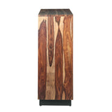 Brisbane 34" Tall Chest with Plinth Base in Natural Sheesham from Home Trends & Design - Luna Furniture