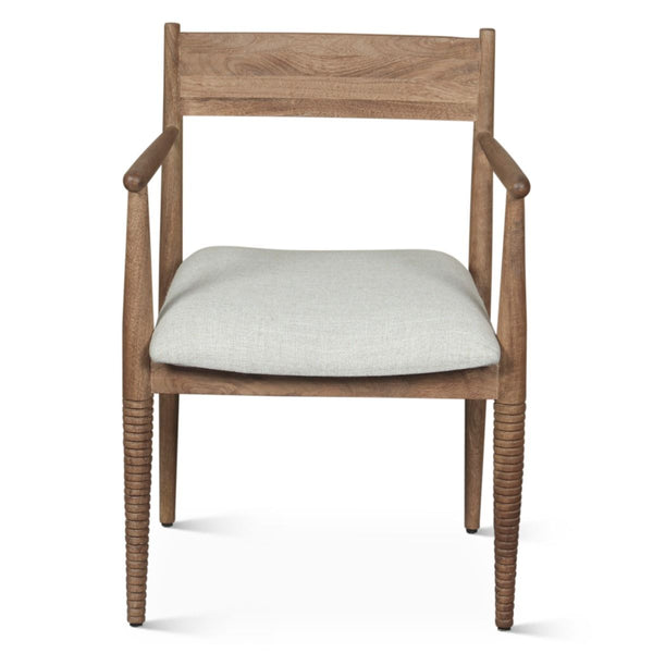 Bijou 22" Upholstered Dining Chair in Natural Brown