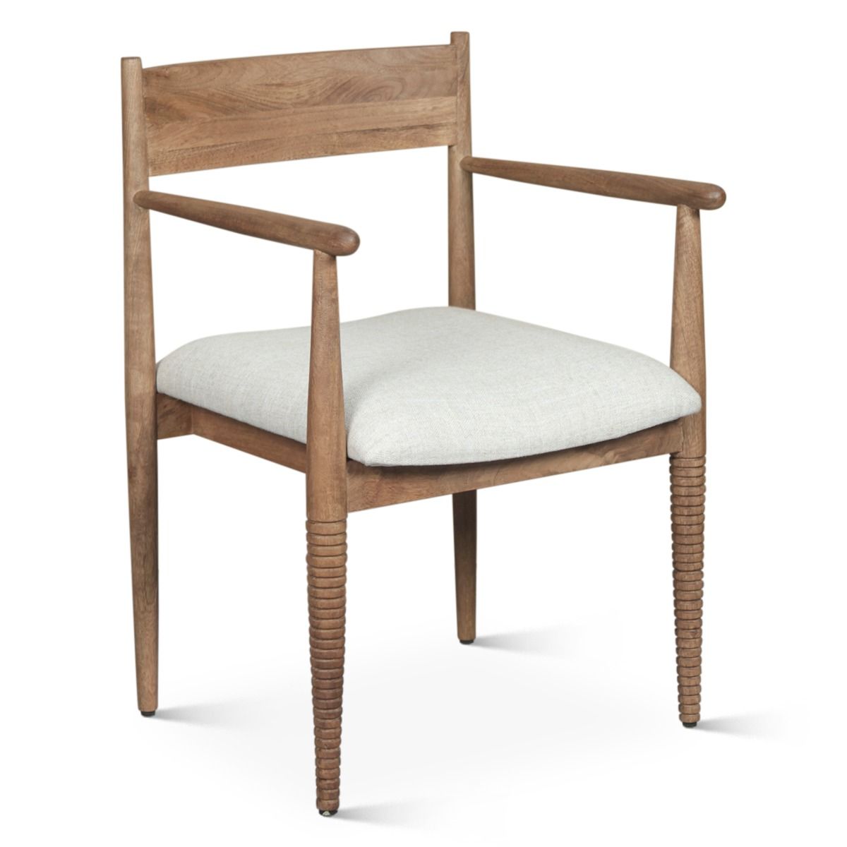 Bijou 22" Upholstered Dining Chair in Natural Brown from Home Trends & Design - Luna Furniture