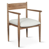 Bijou 22" Upholstered Dining Chair in Natural Brown from Home Trends & Design - Luna Furniture