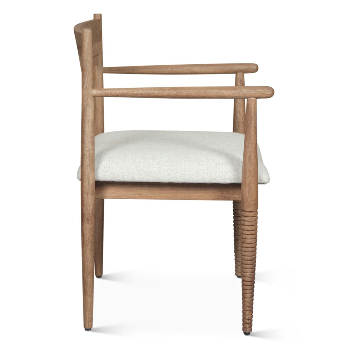 Bijou 22" Upholstered Dining Chair in Natural Brown from Home Trends & Design - Luna Furniture
