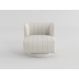 Joyce Taupe Swivel Chair from Homelegance - Luna Furniture