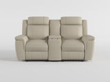 Nest Dark Gray Double Reclining Loveseat with Center Console and Receptacles from Homelegance - Luna Furniture