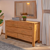 Sedona 42" Mirror in Brushed Acacia from Home Trends & Design - Luna Furniture