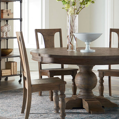 Colonial Plantation 18" Dining Chair in Weathered Teak, Set of 2 from Home Trends & Design - Luna Furniture