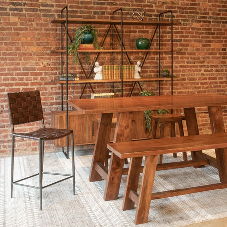 Savannah 75" Gathering Table in Cinnamon Brown from Home Trends & Design - Luna Furniture