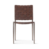 Copenhagen 18" Dining Chair in Tobacco Buffalo Leather with Iron, Set of 2 from Home Trends & Design - Luna Furniture