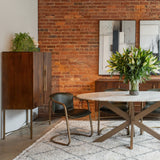 Cosmopolitan 39" Bar Cabinet in Honey Brown from Home Trends & Design - Luna Furniture