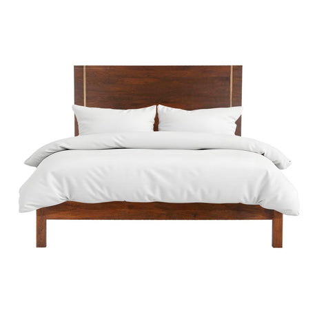 Cosmopolitan King Bed in Honey Brown from Home Trends & Design - Luna Furniture