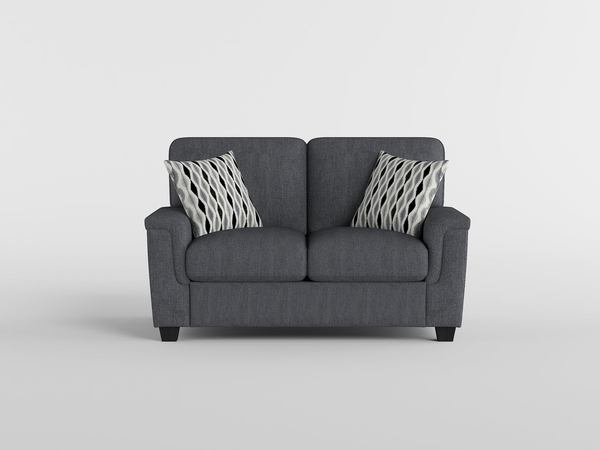 Chelsea Dark Gray Loveseat from Homelegance - Luna Furniture